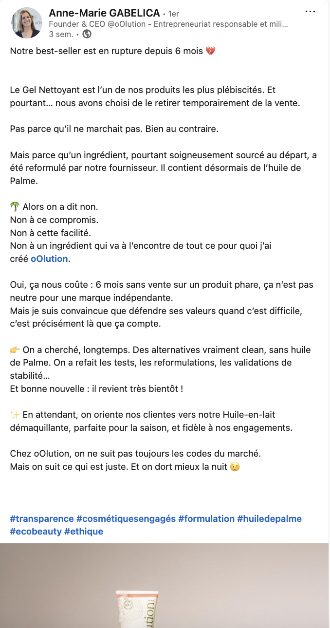 Animation LinkedIn - cheffe d'entreprise